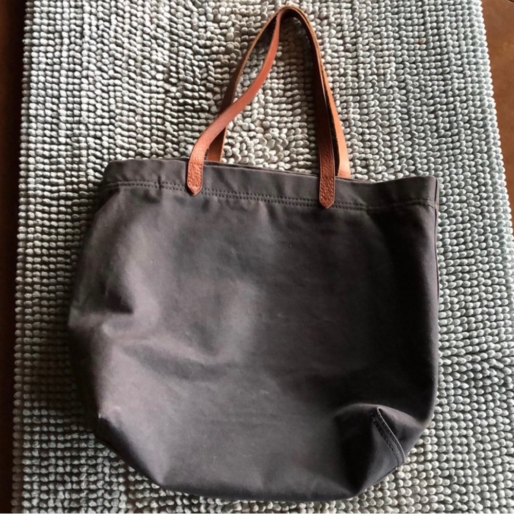 Madewell canvas transport messenger bag with straps